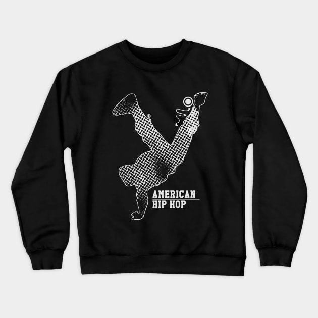 American Hip hop Crewneck Sweatshirt by Degiab